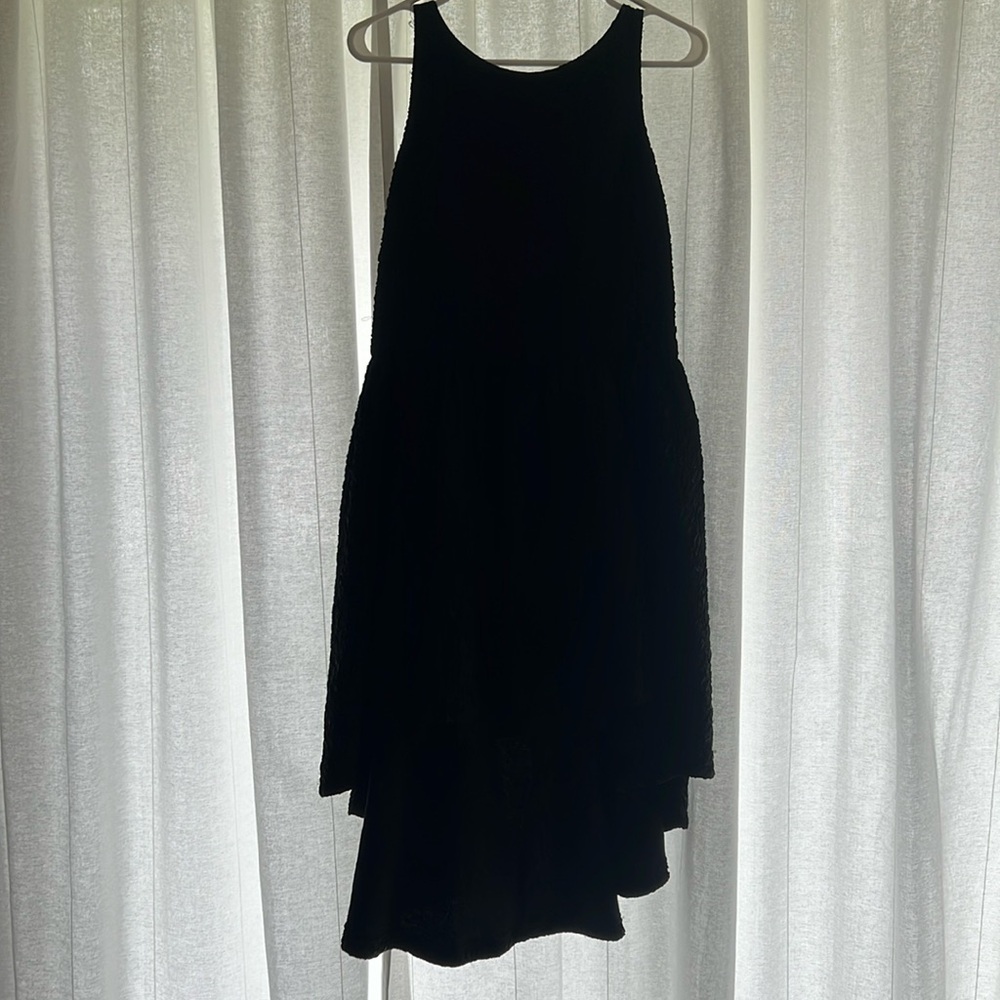 Black high low dress by bcbg